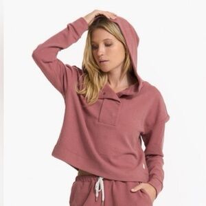 Vuori Bayview Thermal Sweatshirt Waffle Knit Medium